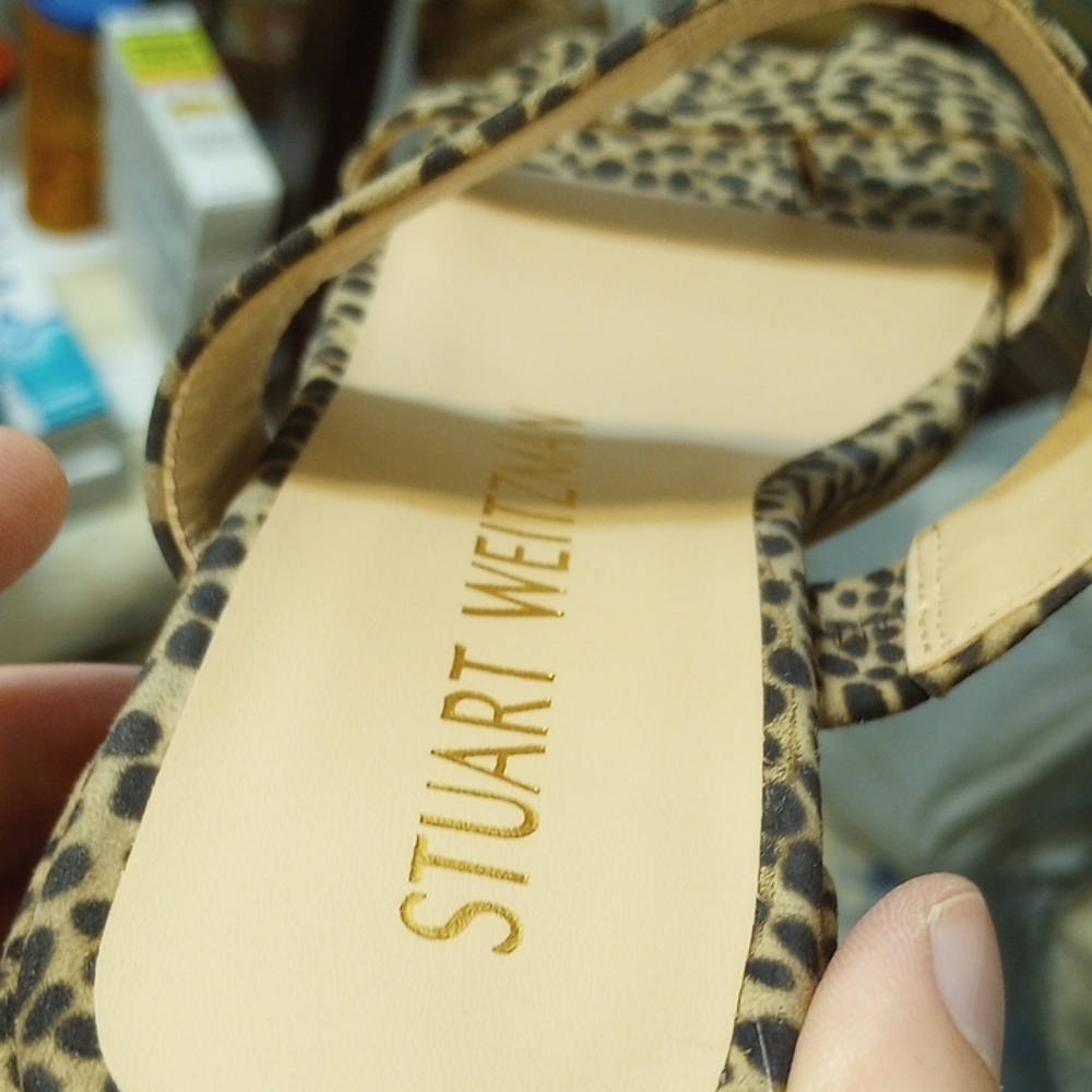 Stuart Weitzman Brown and Black Sandals - Picture 6 of 17